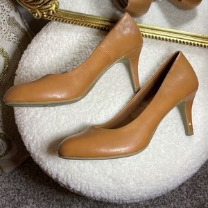 Work Pumps - Comfort Plus Womens Karmen Pump in Cognac - Office/Professional